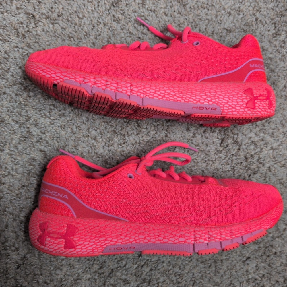 Under Armour Hovr Machina Running Shoes Neon‎ Orange Training US Women's 10.5